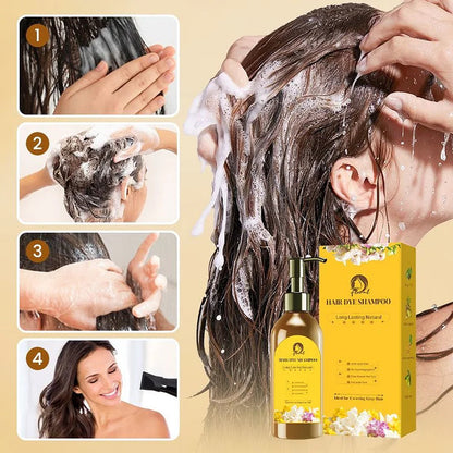 ✨Japanese Long Lasting Natural Hair Dye Shampoo ✨ Buy 1 Bottle 🧴 Get 1 Bottle FREE 🧴